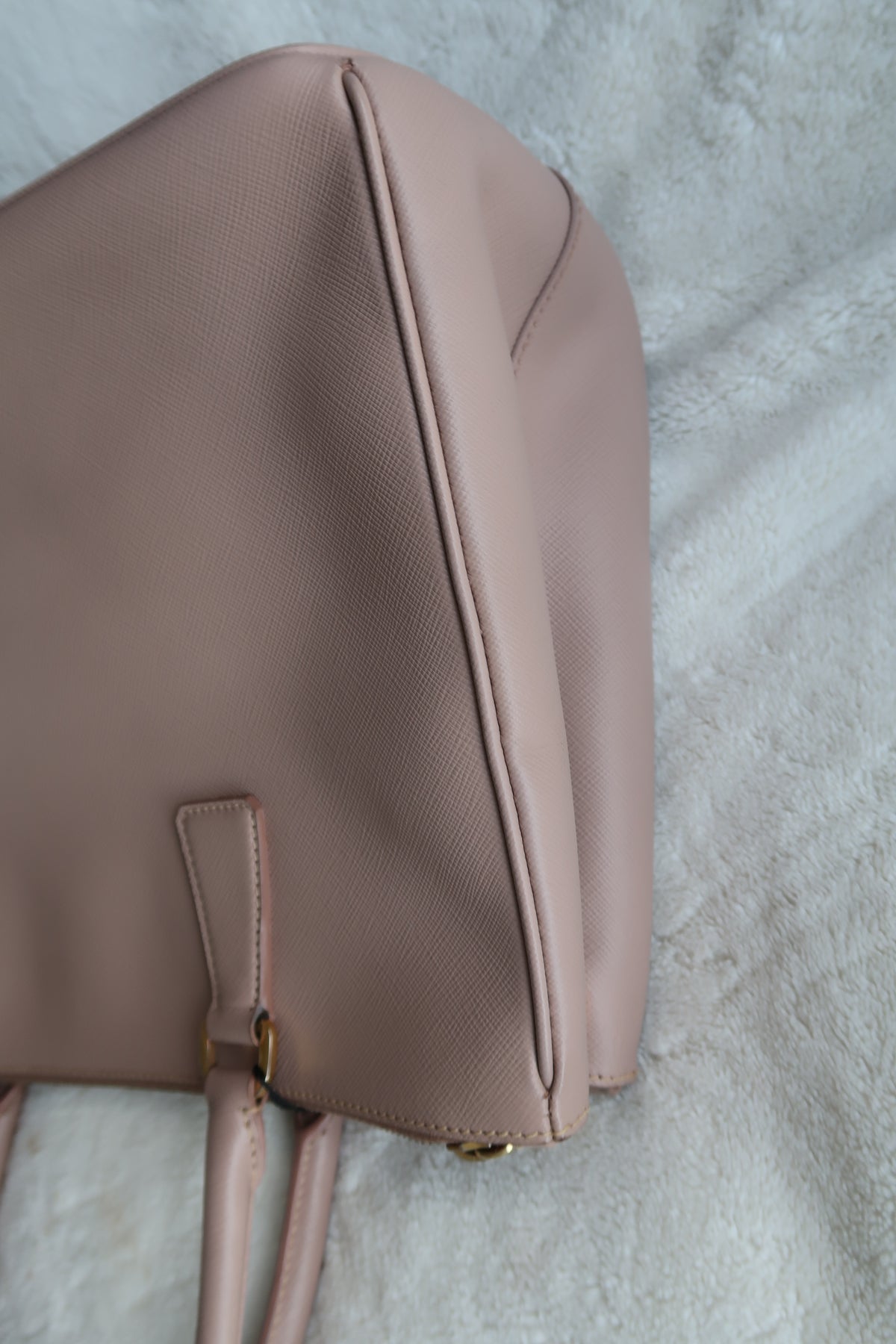 Prada Beige Saffiano Leather Tote