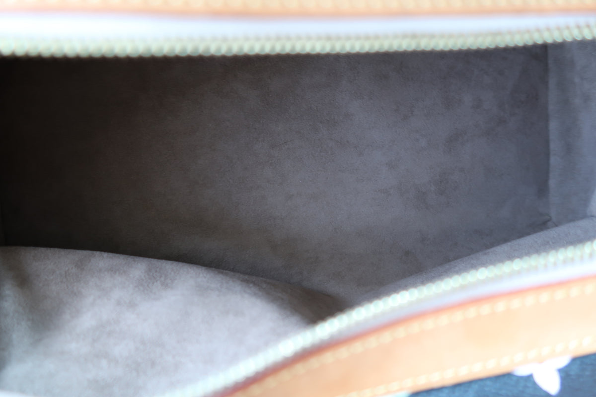 Louis Vuitton Monogram Multicolore Claudia Black Canvas Top Handle Bag
