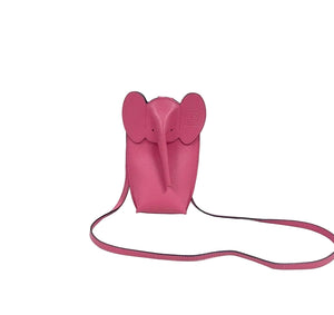 Loewe Elephant Pocket in Classic Calfskin Leather - Pink
