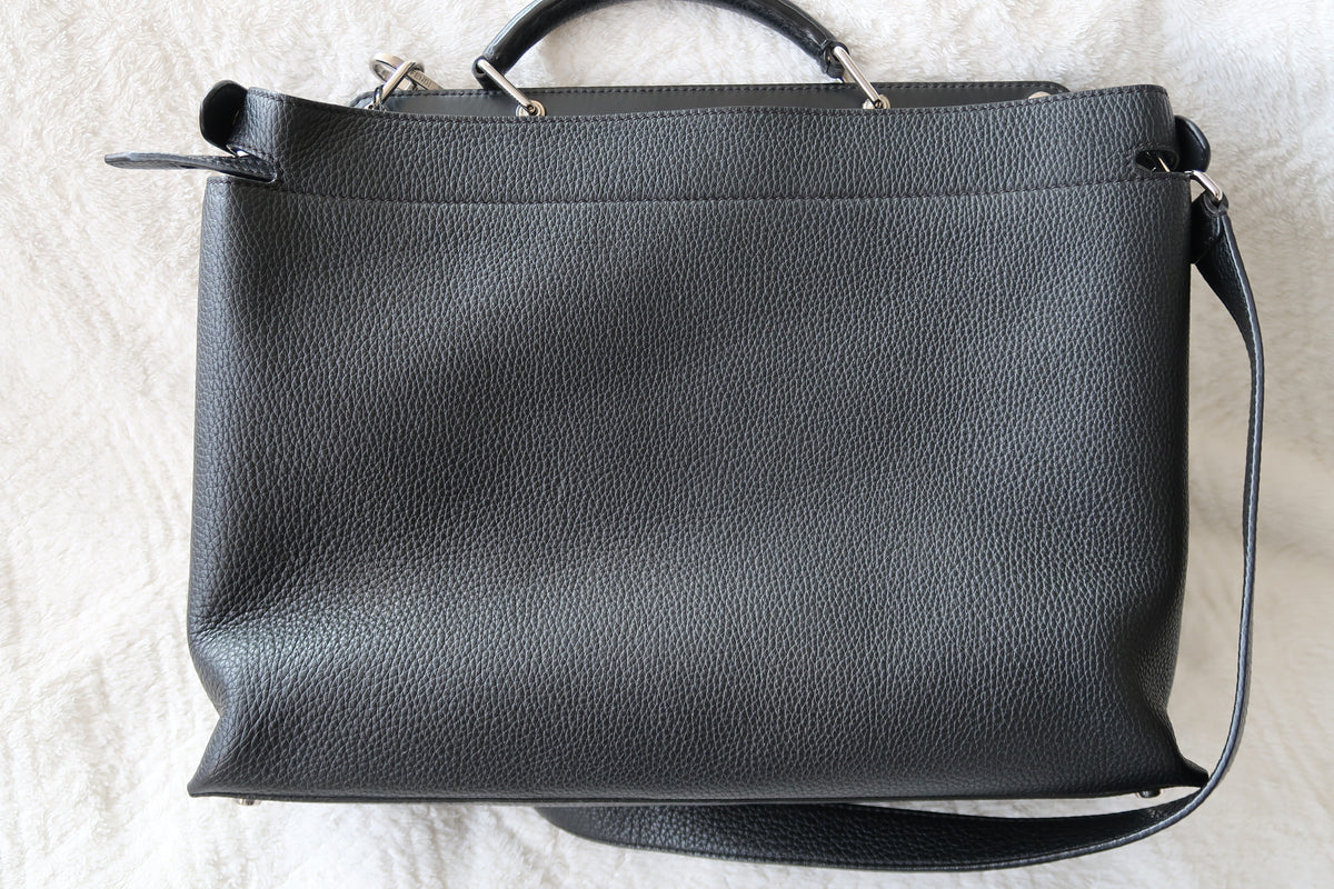 Fendi Black Peekaboo Iconic Essential Large Bag - Excellent Condition Unisex