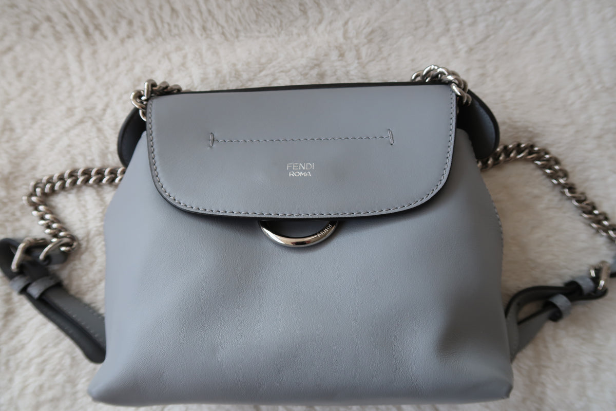 Fendi Back to School Convertible Crossbody to Mini Backpack - Pale Blue