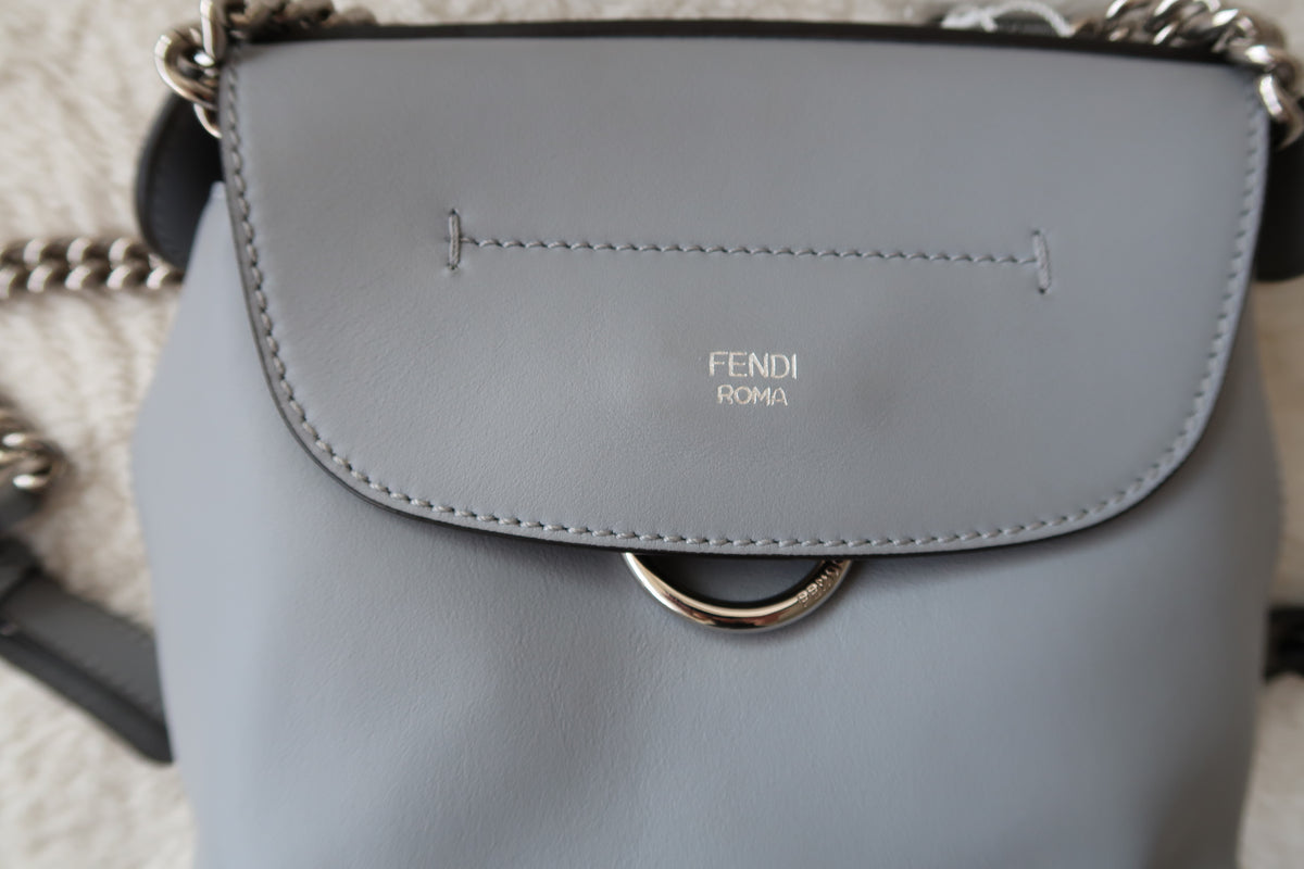 Fendi Back to School Convertible Crossbody to Mini Backpack - Pale Blue