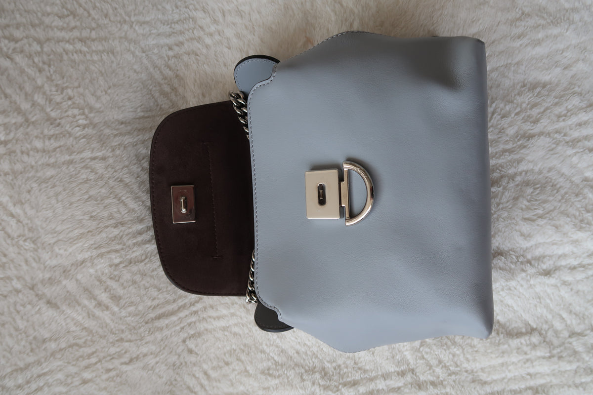 Fendi Back to School Convertible Crossbody to Mini Backpack - Pale Blue