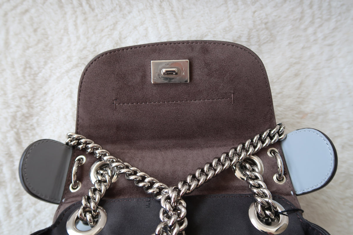 Fendi Back to School Convertible Crossbody to Mini Backpack - Pale Blue