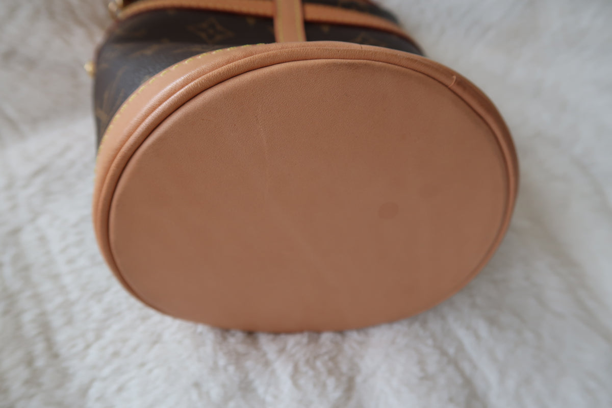 Louis Vuitton Monogram Canvas Duffle Bucket Shoulder Bag- Excellent