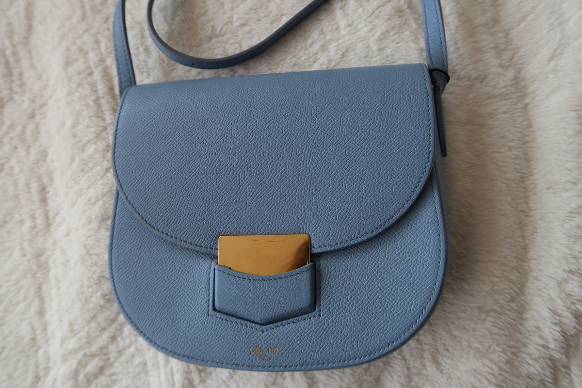 Céline Trotteur Small Crossbody Bag - Blue