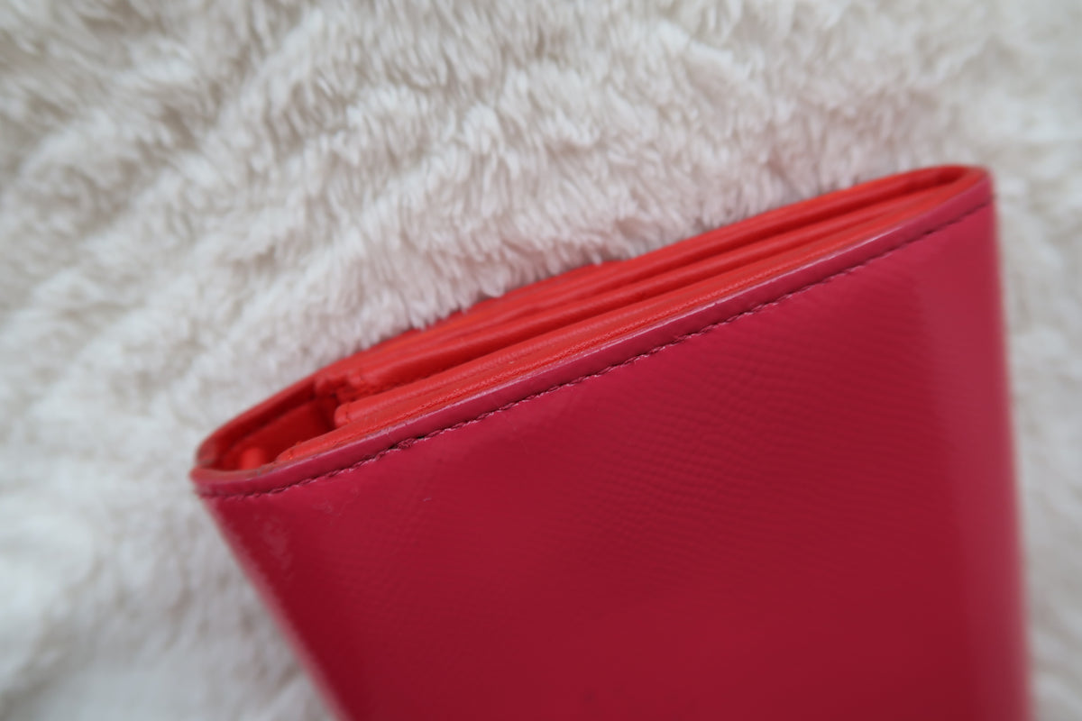 Christian Dior Pink Clutch With Chain Crossbody Shoulder Bag
