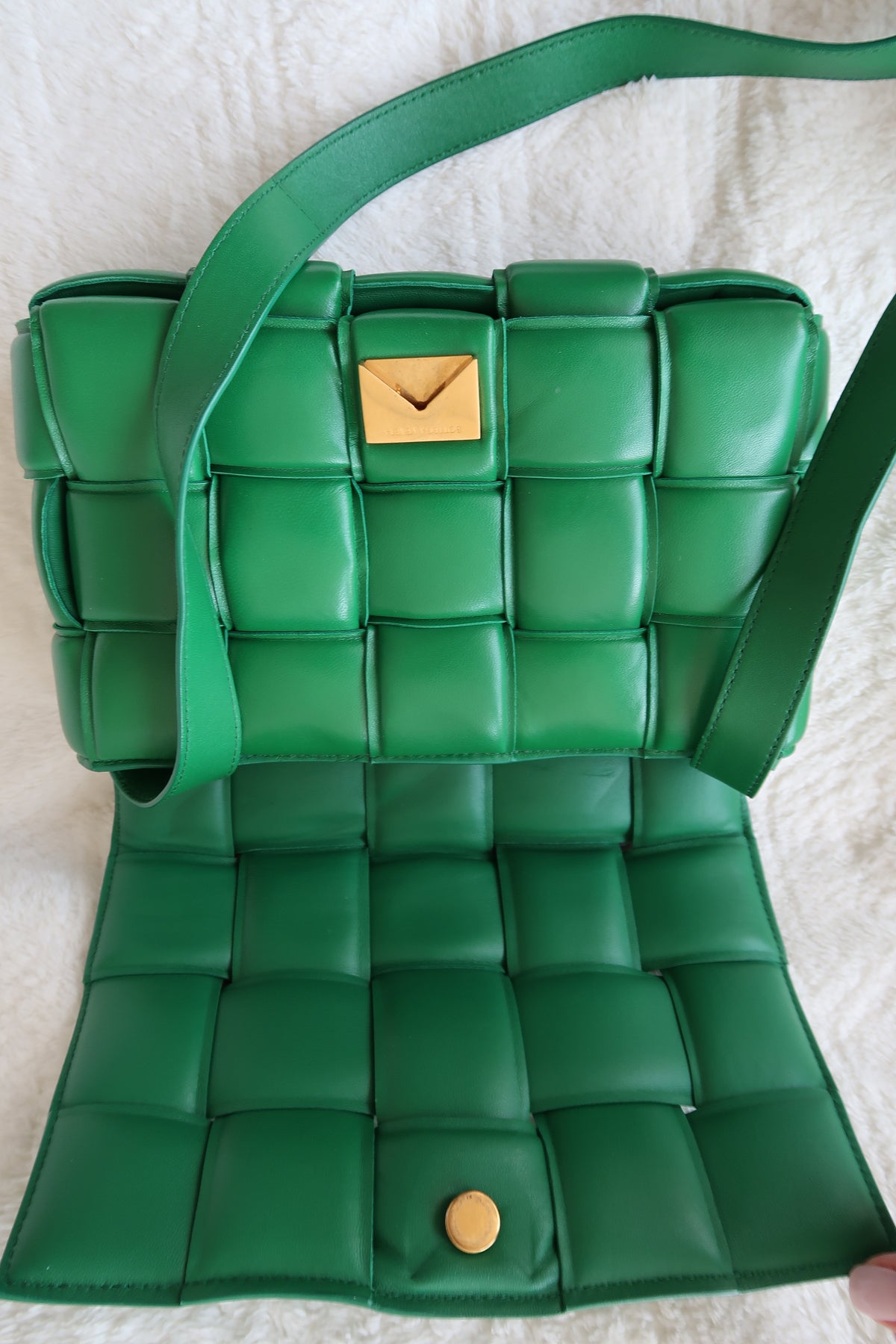 Bottega Veneta Padded Cassette Bag - Green