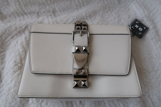Prada Studded Calfskin Elektra Small Shoulder Bag