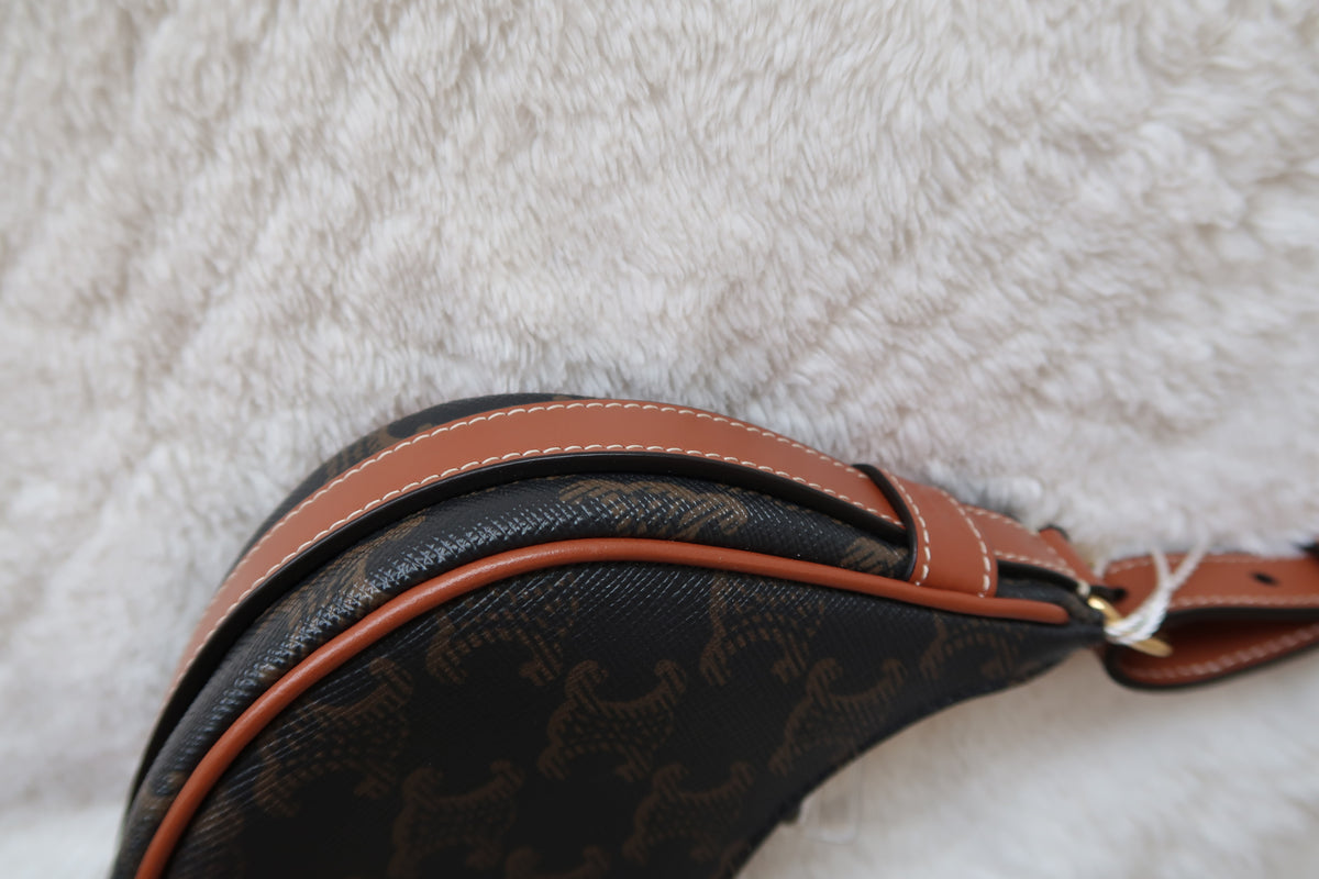 Celine Ava Bag Triomphe Coated Canvas Mini