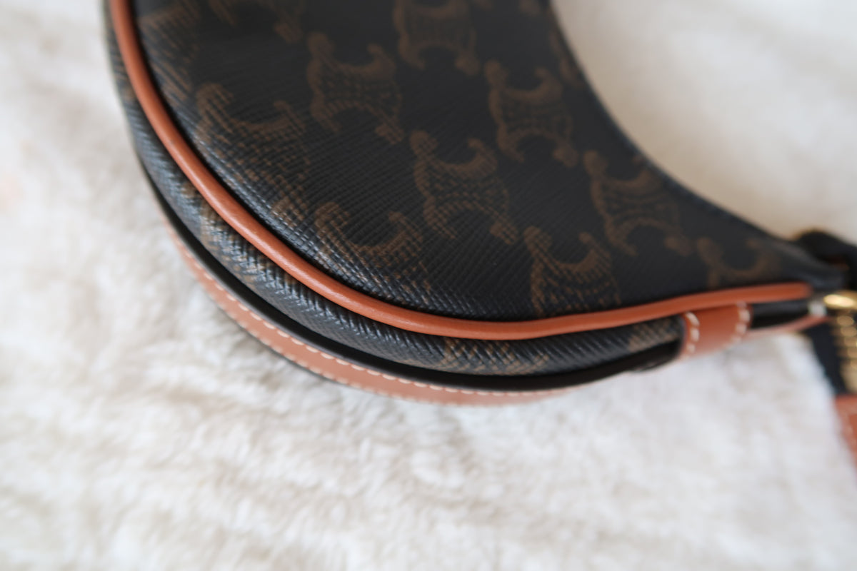 Celine Ava Bag Triomphe Coated Canvas Mini