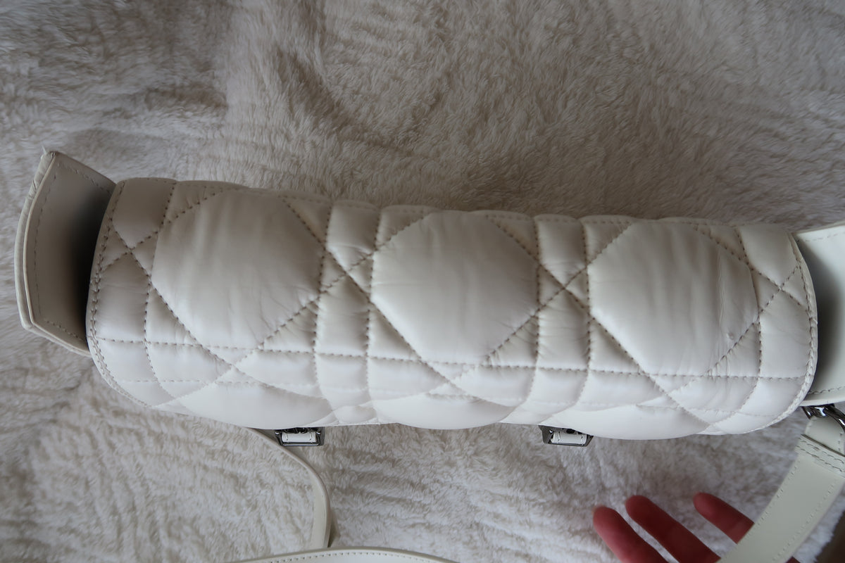 Christian Dior White Diorcamp Shoulder Bag