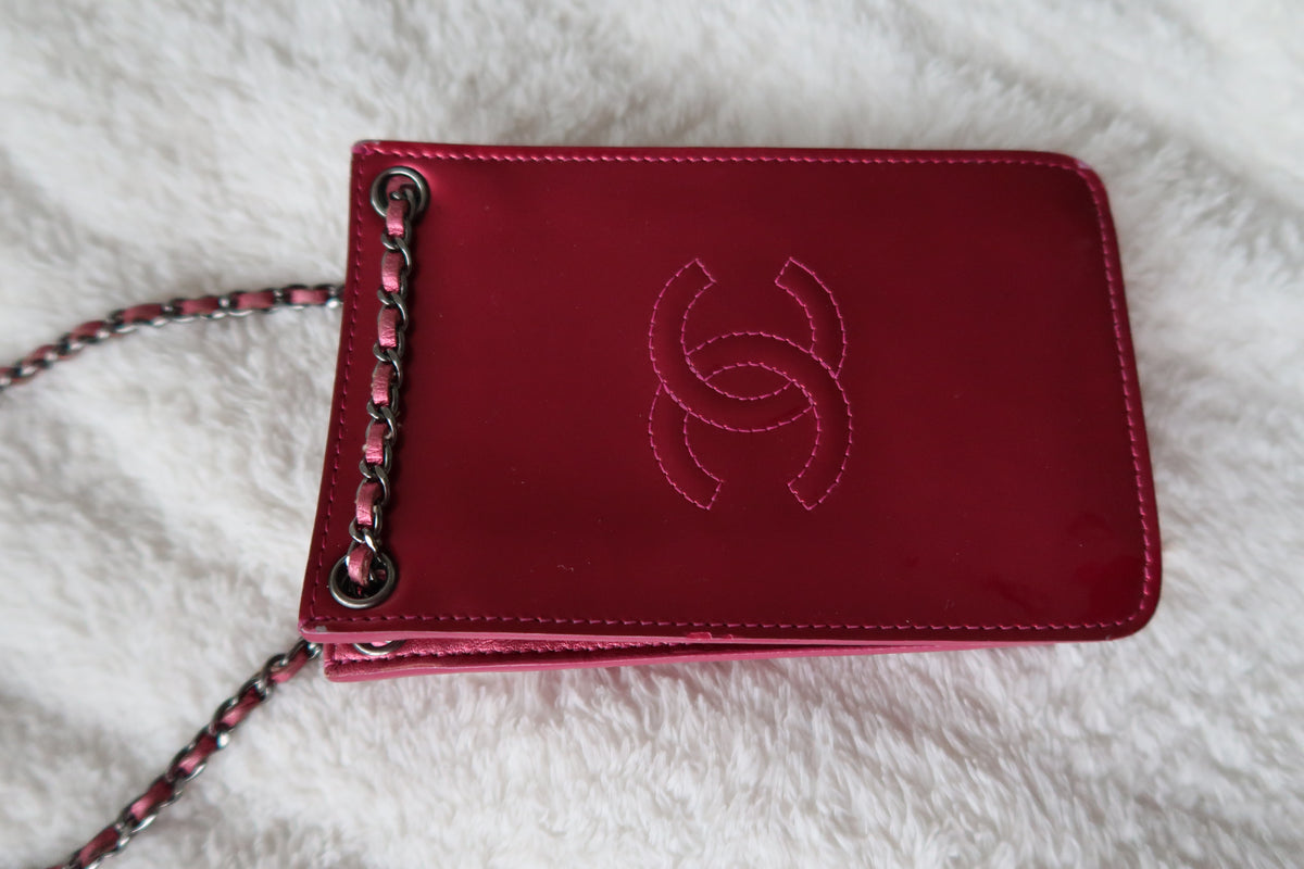 Chanel  Patent CC Phone Holder Crossbody