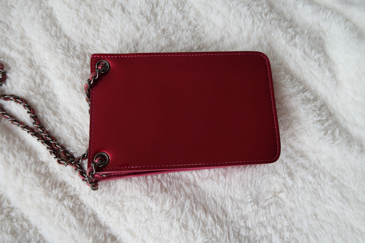Chanel  Patent CC Phone Holder Crossbody