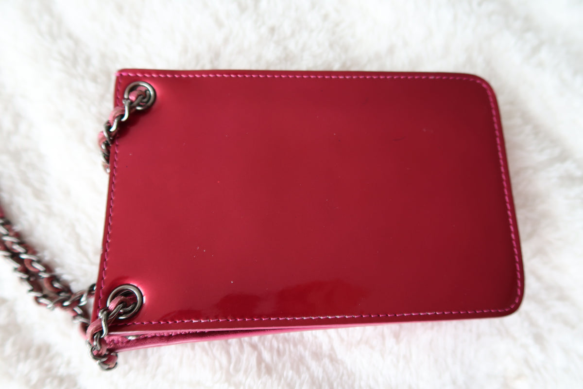 Chanel  Patent CC Phone Holder Crossbody