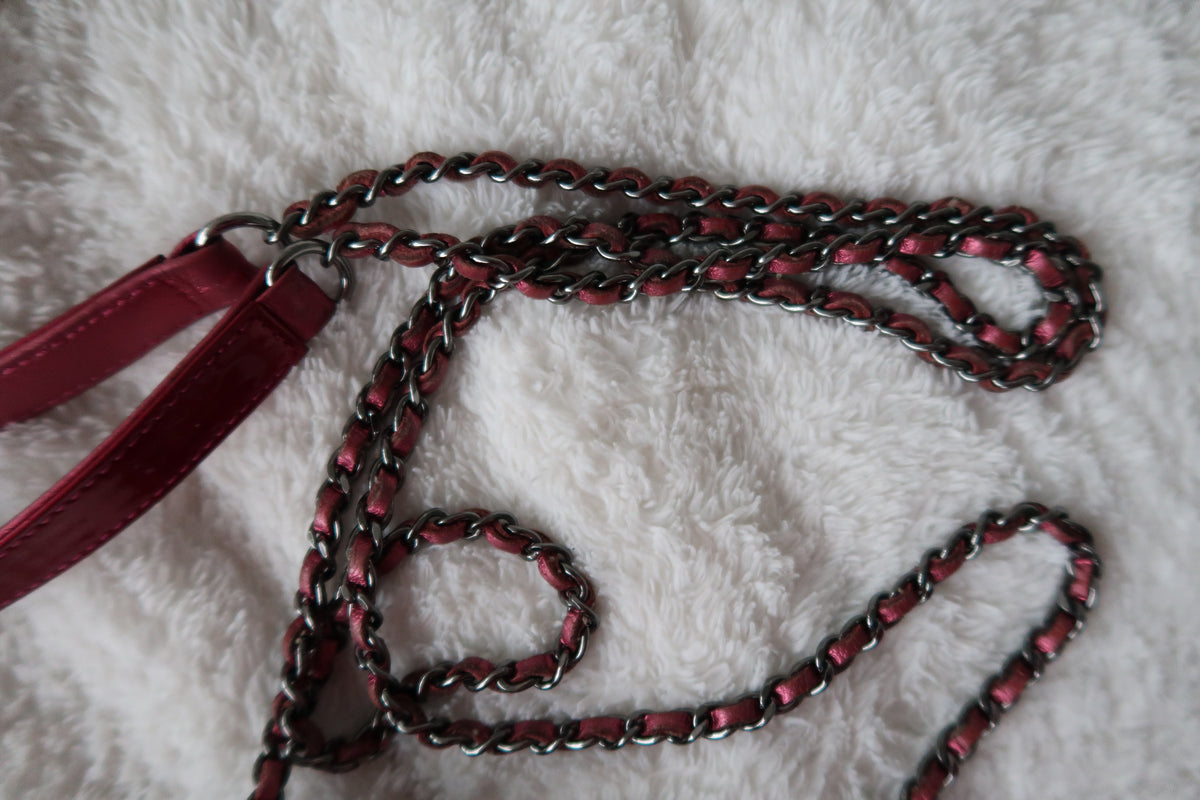 Chanel  Patent CC Phone Holder Crossbody