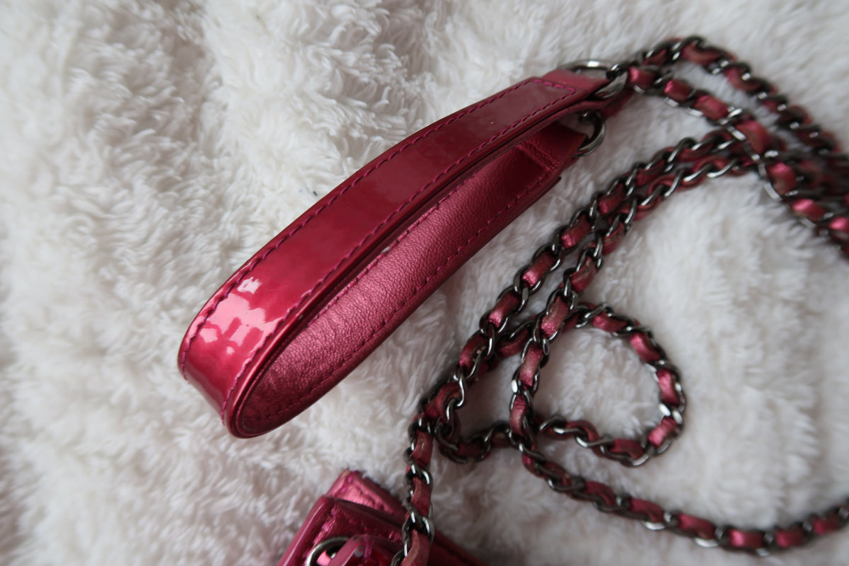 Chanel  Patent CC Phone Holder Crossbody