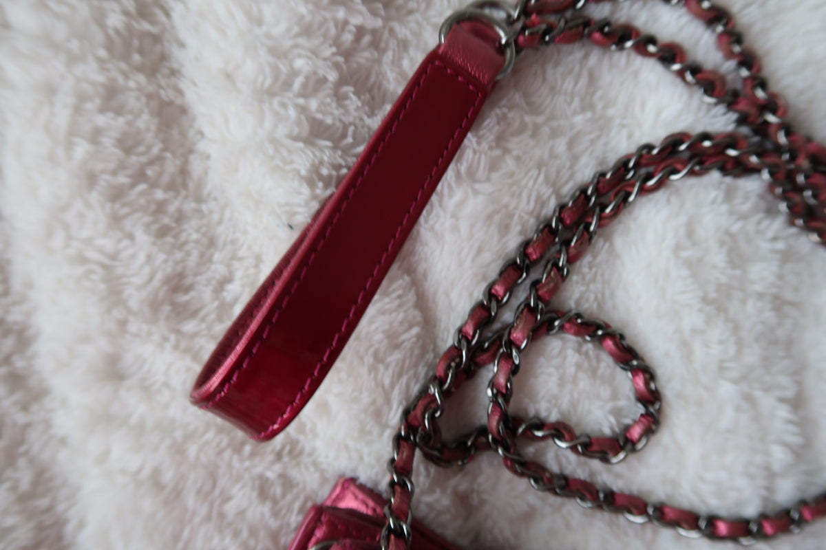 Chanel  Patent CC Phone Holder Crossbody
