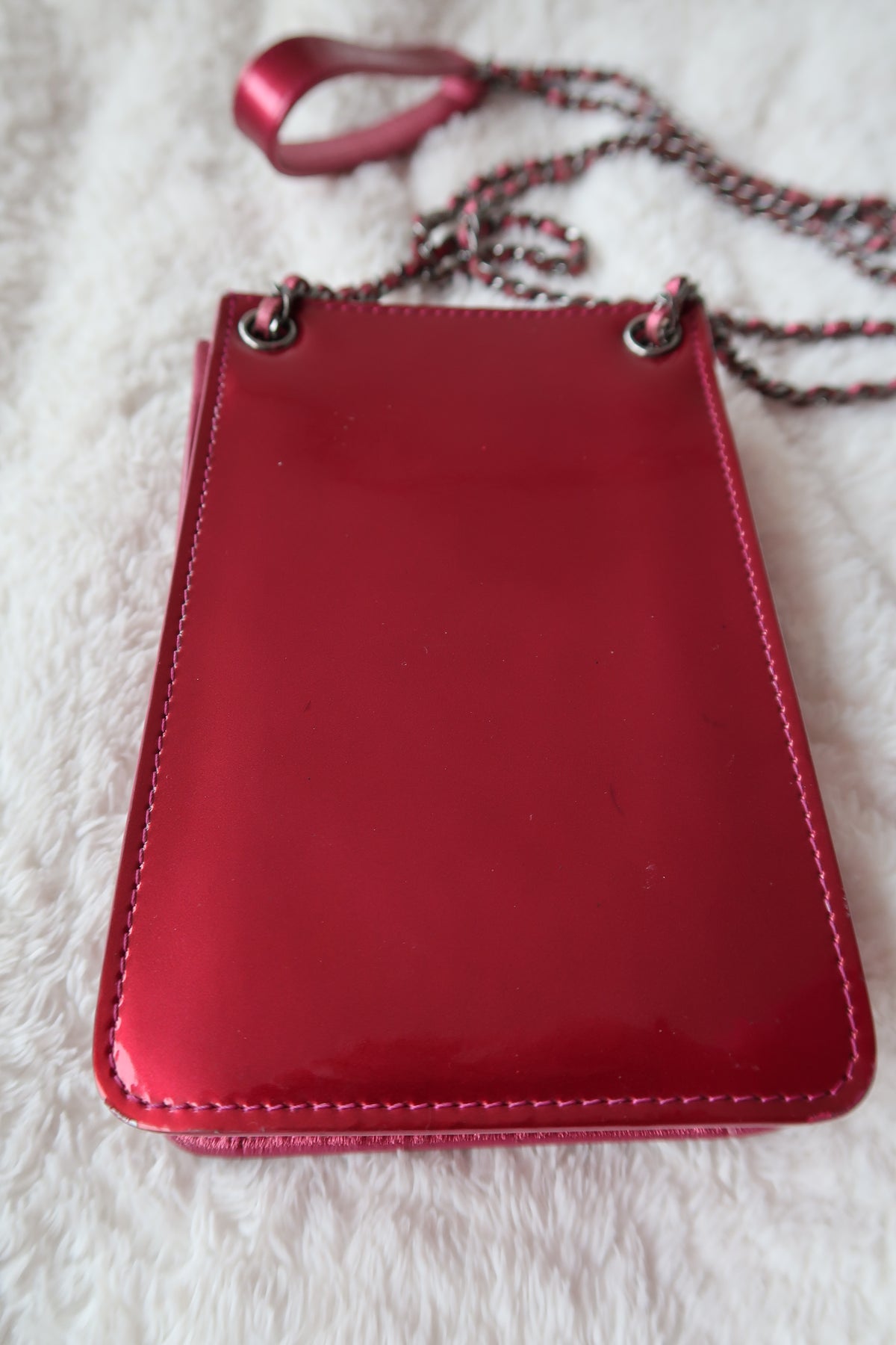 Chanel  Patent CC Phone Holder Crossbody