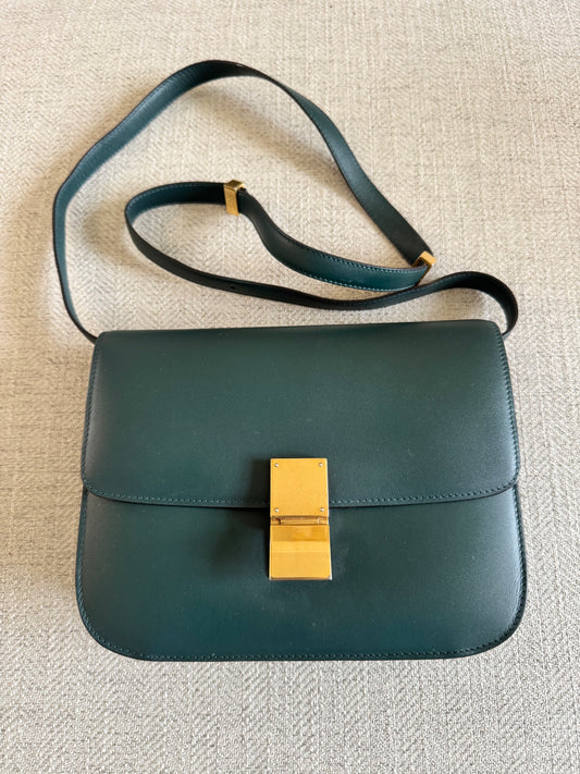Celine Classic Box Bag - Green