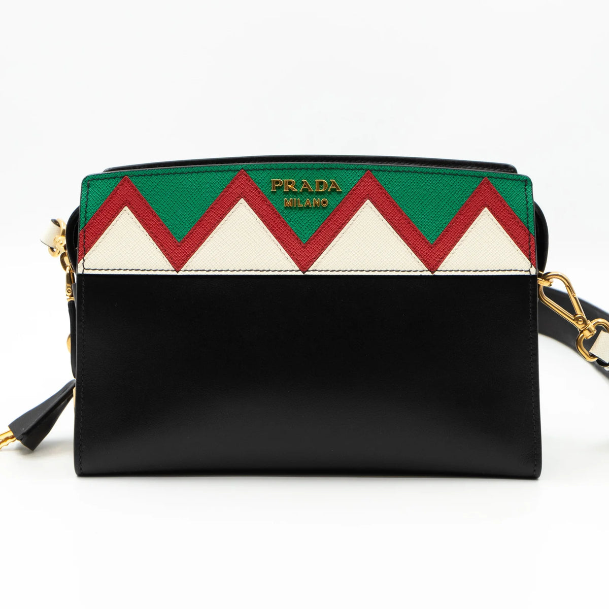 Prada Esplanade Greche Colorblock Leather Crossbody Bag - additional view 2