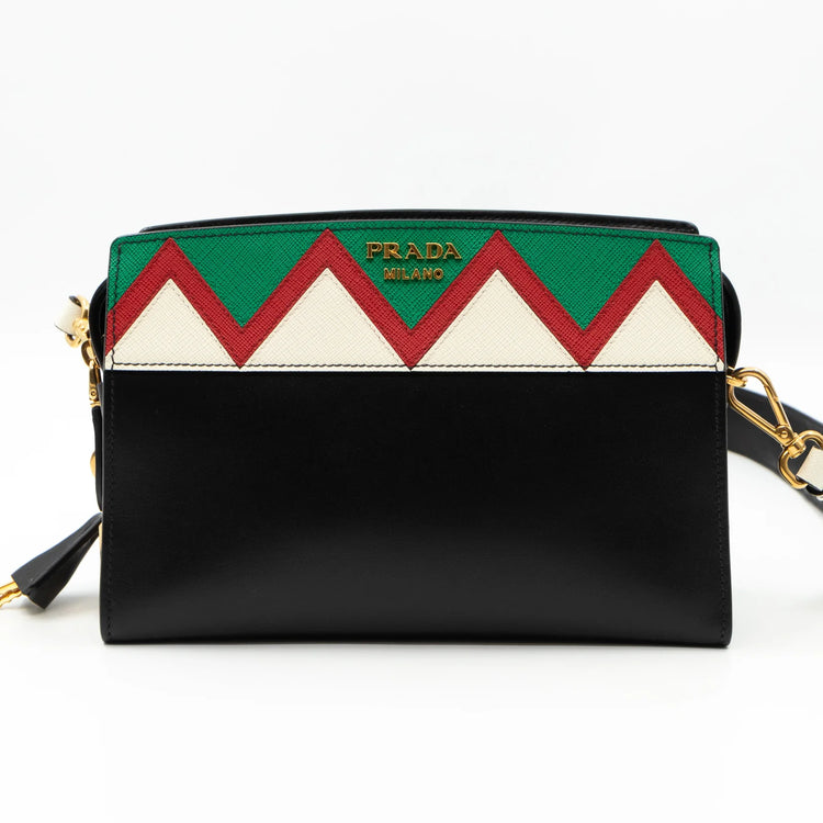 Prada Esplanade Greche Colorblock Leather Crossbody Bag - additional view 2
