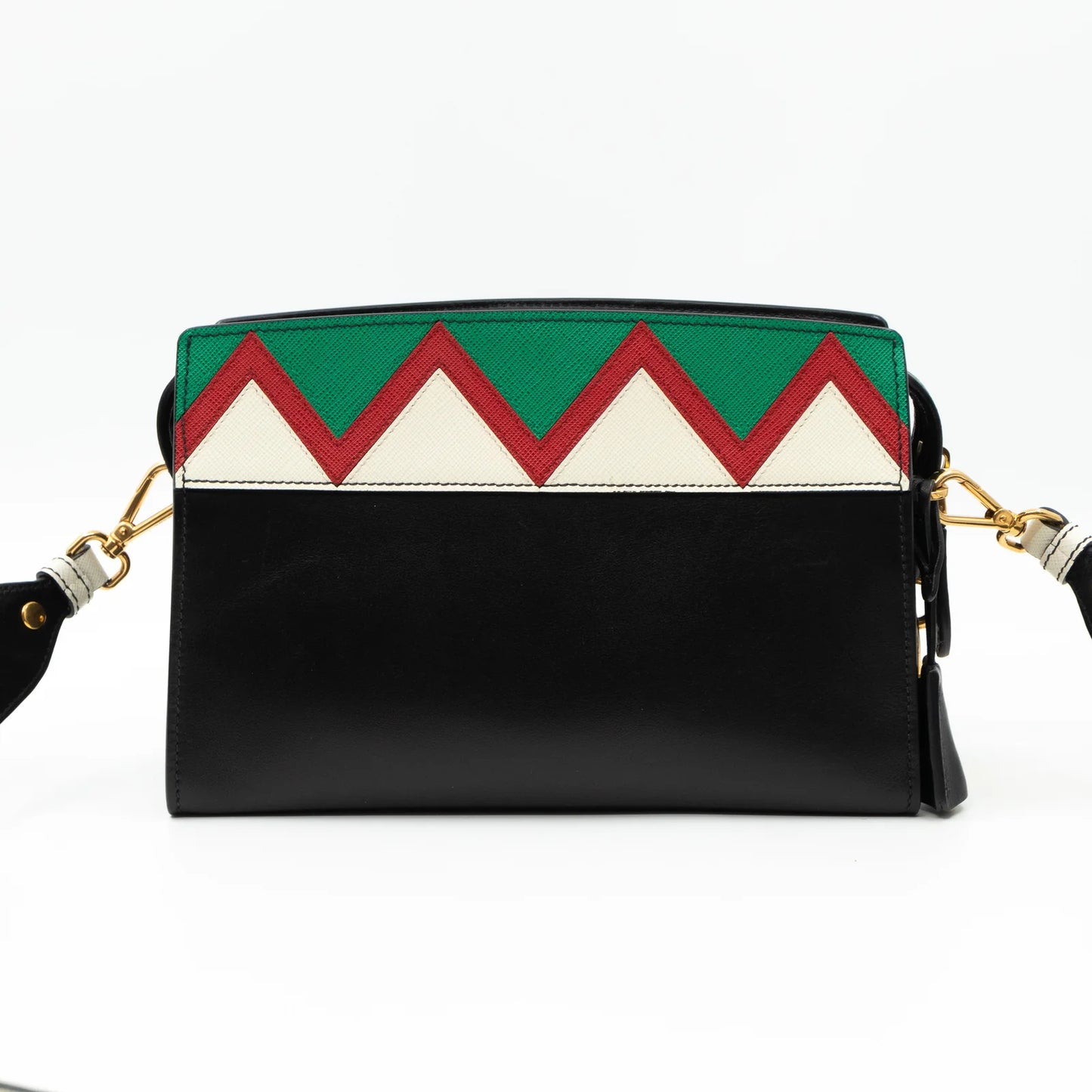 Prada Esplanade Greche Colorblock Leather Crossbody Bag - additional view 5