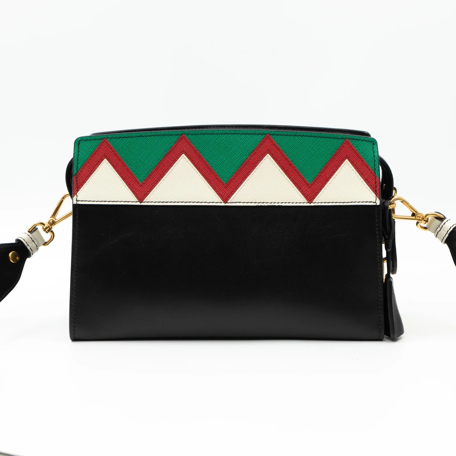 Prada Esplanade Greche Colorblock Leather Crossbody Bag - additional view 5