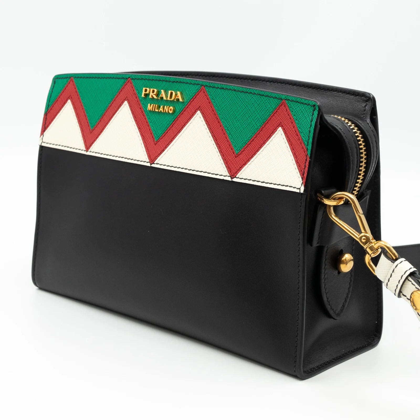 Prada Esplanade Greche Colorblock Leather Crossbody Bag - additional view 3