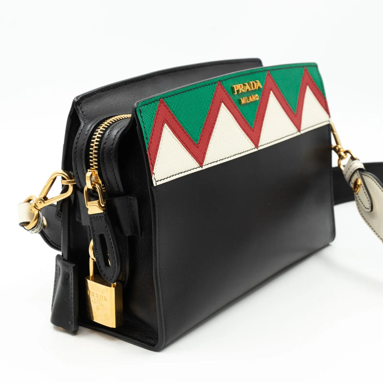 Prada Esplanade Greche Colorblock Leather Crossbody Bag - additional view 4