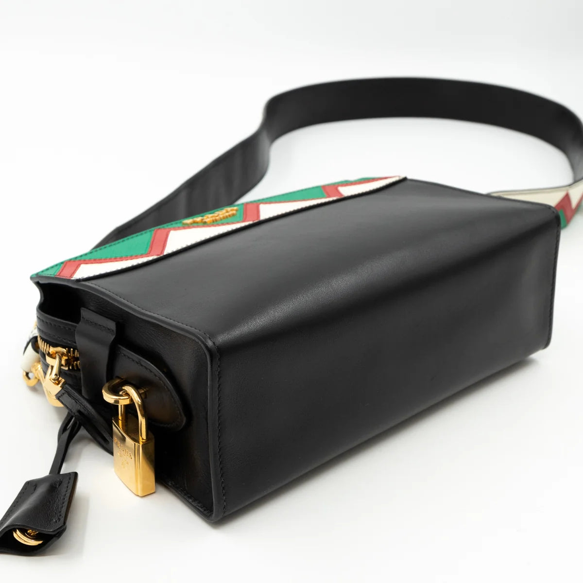 Prada Esplanade Greche Colorblock Leather Crossbody Bag - additional view 12