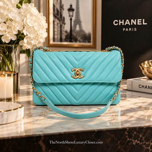 Chanel Trendy CC Flap Bag Chevron Lambskin Medium