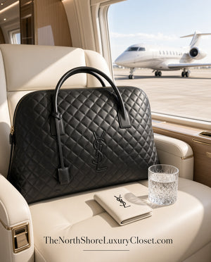NWT Saint Laurent quilted calfskin leather ES Giant travel bag