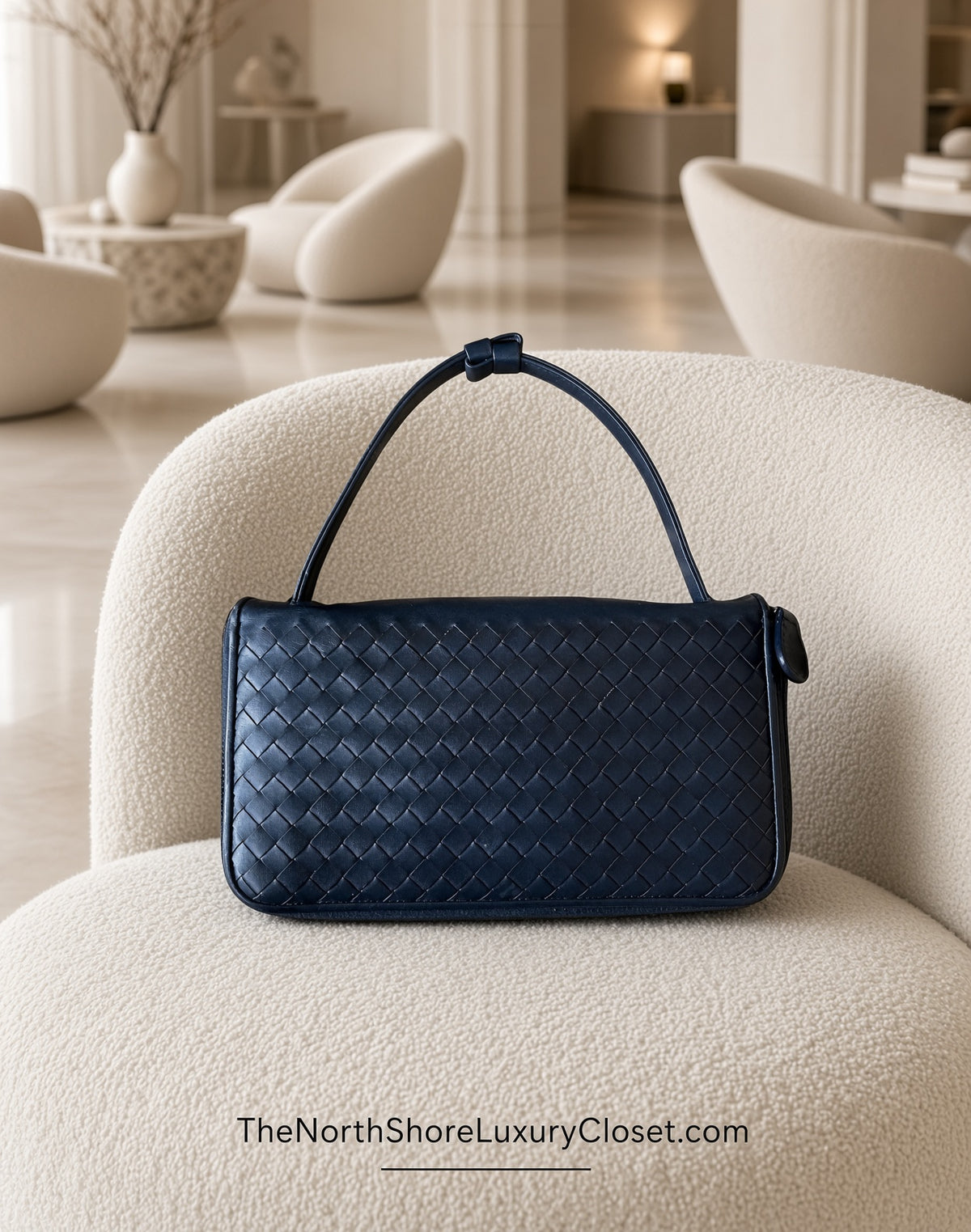 *New Pics* Bottega Veneta Intrecciato Convertible 2-Way Shoulder Bag / Clutch – Charcoal Dark Gray