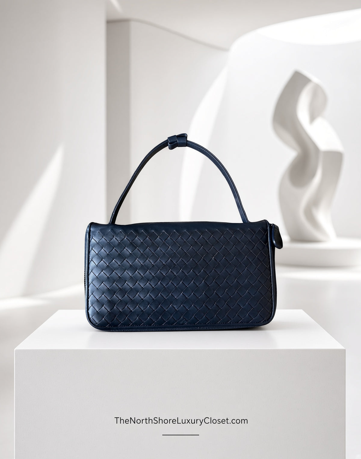 *New Pics* Bottega Veneta Intrecciato Convertible 2-Way Shoulder Bag / Clutch – Charcoal Dark Gray