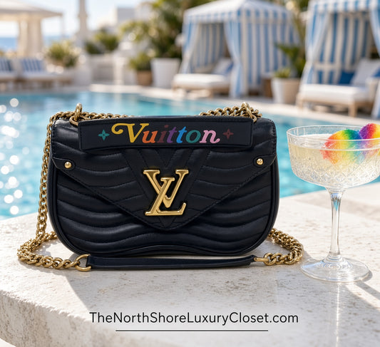 Louis Vuitton New Wave Chain Bag PM Black Quilted Leather