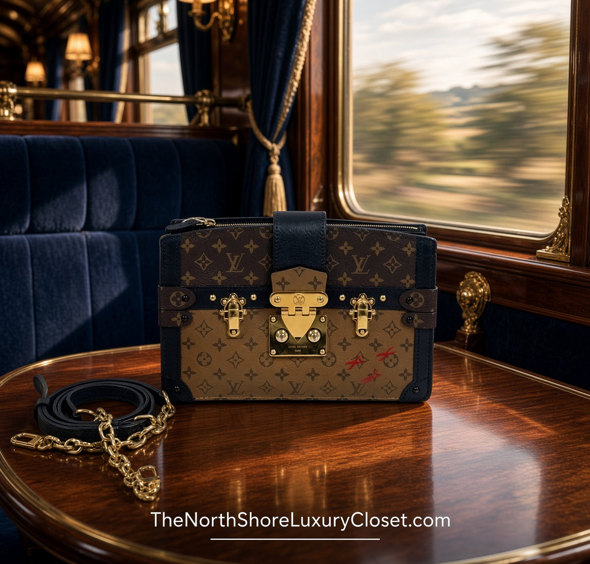 Louis Vuitton Monogram Reverse Trunk Clutch M43596 - Excellent