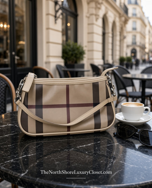 Burberry Checked Shoulder Bag