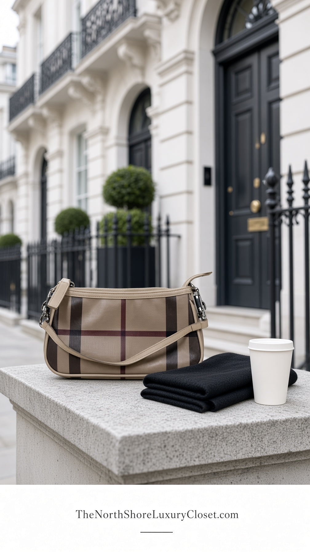Burberry Checked Shoulder Bag
