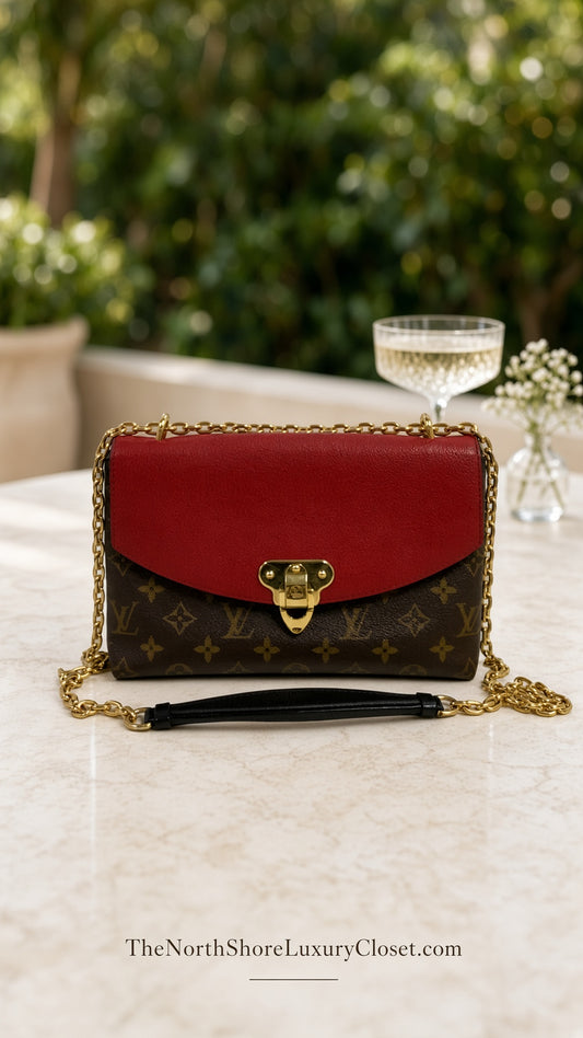 Louis Vuitton Saint-Placide Monogram Canvas Crossbody Bag – Cerise Red Excellent