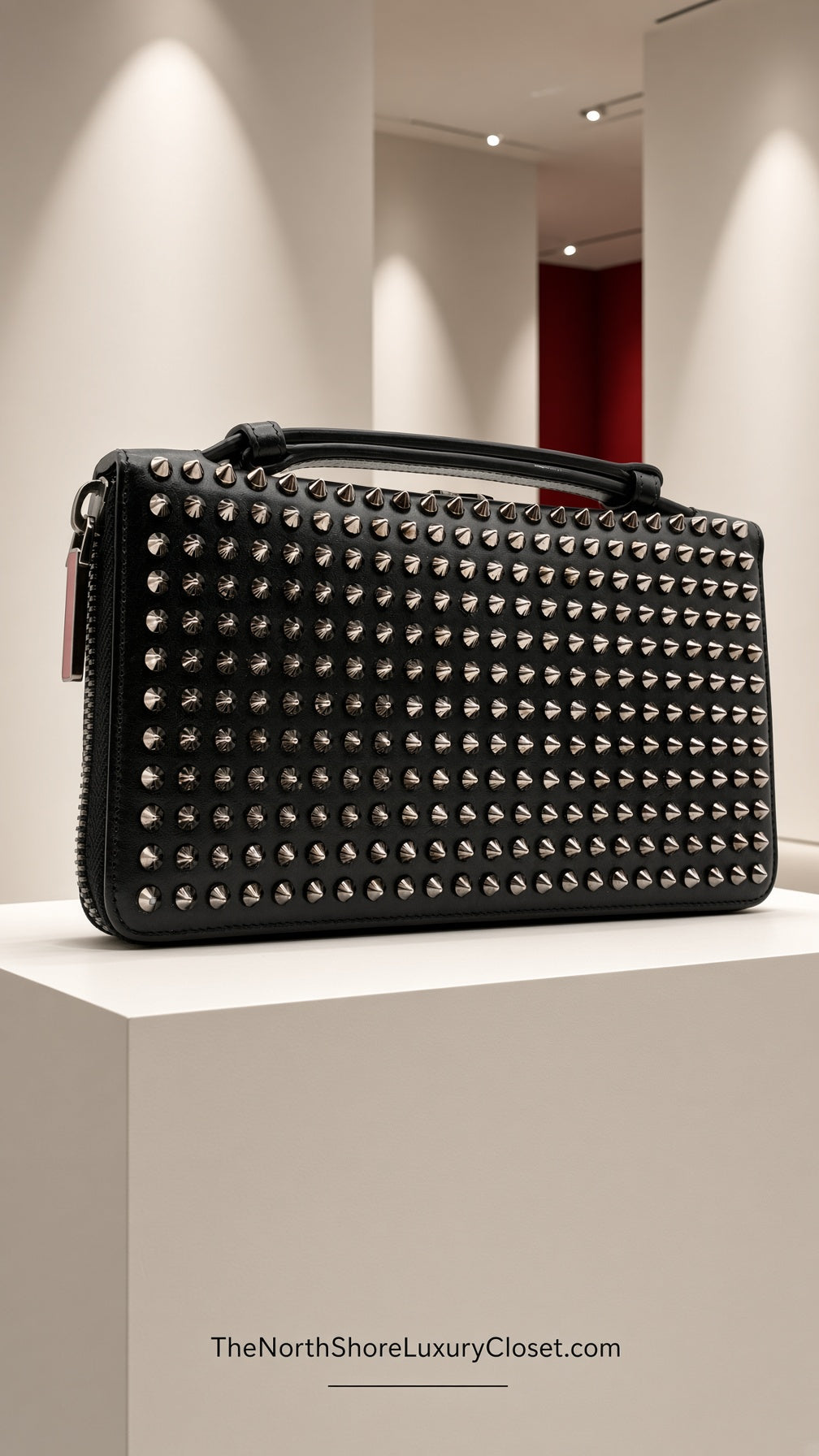 Christian Louboutin Panettone Organizer Travel Wallet Long Wallet Clutch Bag