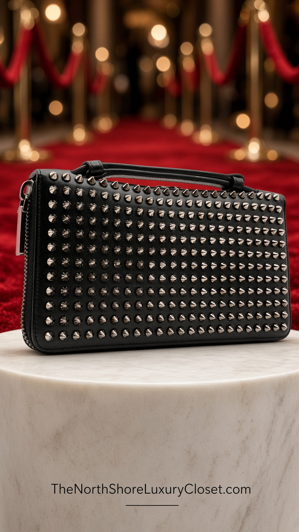 Christian Louboutin Panettone Organizer Travel Wallet Long Wallet Clutch Bag