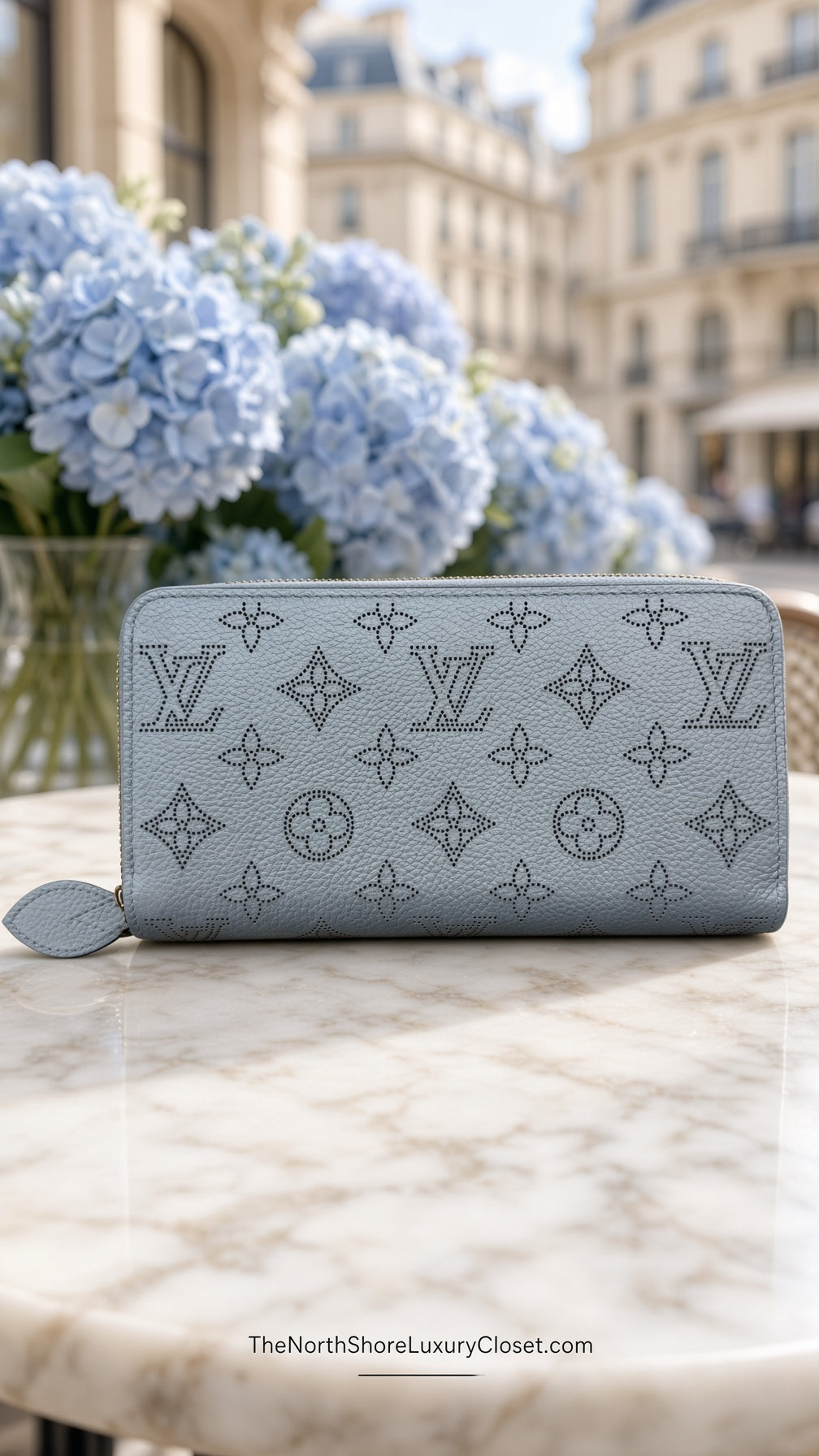 LV Louis Vuitton Mahina Zippy Wallet w/ Box