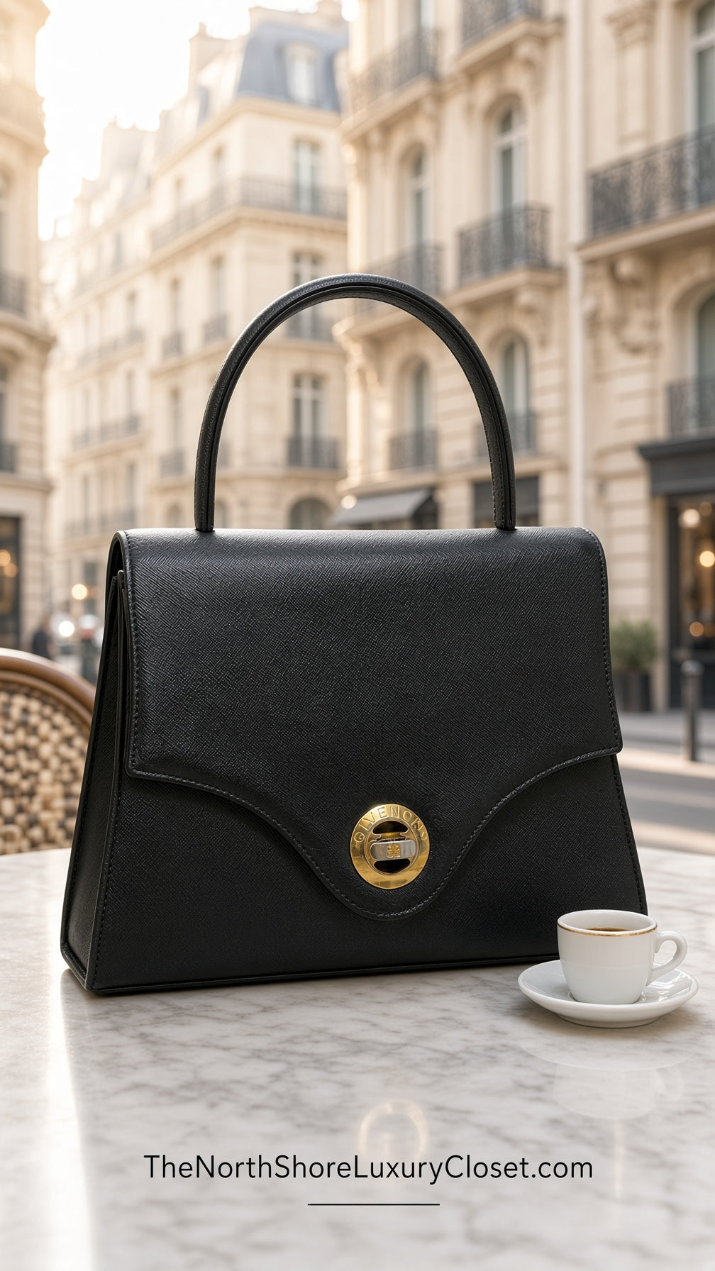 *New Pics* Givenchy Vintage 2-Way Leather Top Handle Bag
