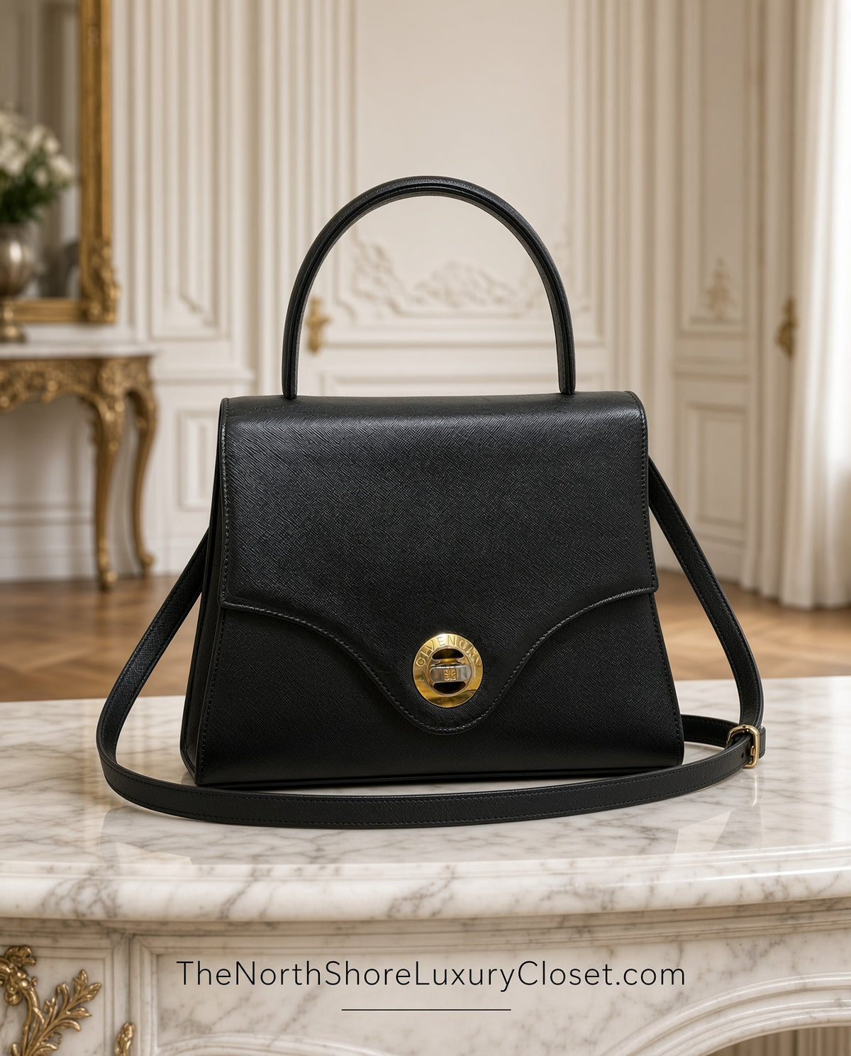 *New Pics* Givenchy Vintage 2-Way Leather Top Handle Bag