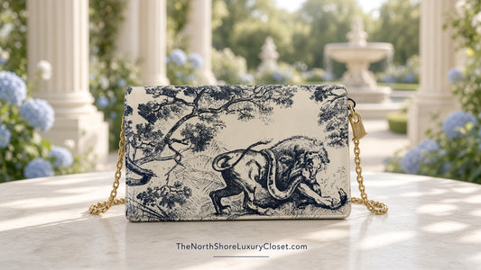 Christian Dior Toile de Jouy Clutch