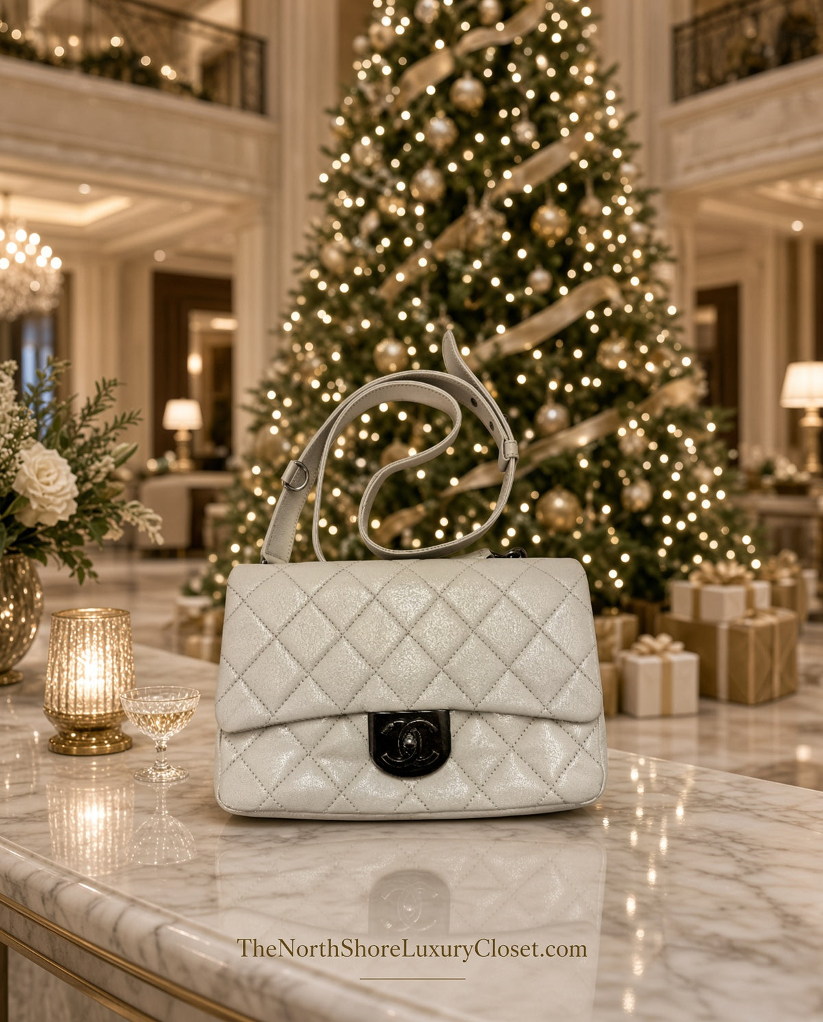 Chanel - RARE - Chanel Quilted Leather & Ruthenium Hardware