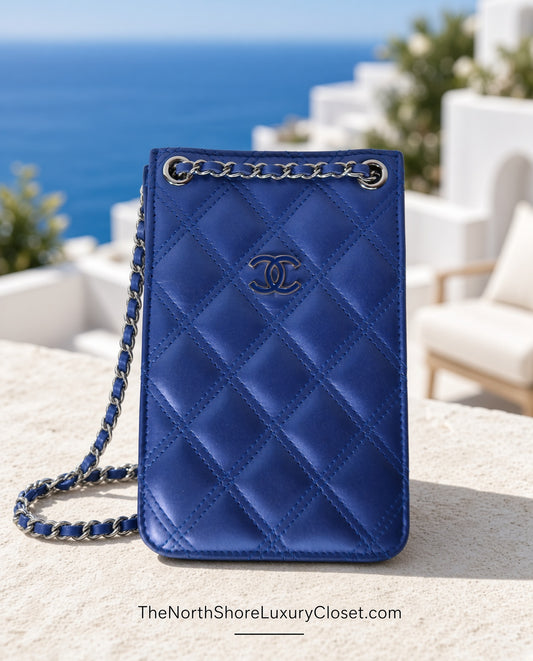 Chanel Quilted Leather Phone Crossbody