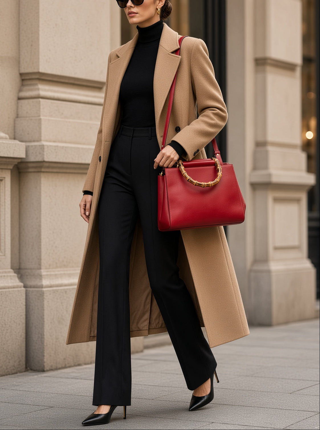 Gucci Bamboo Leather Top Handle Bag