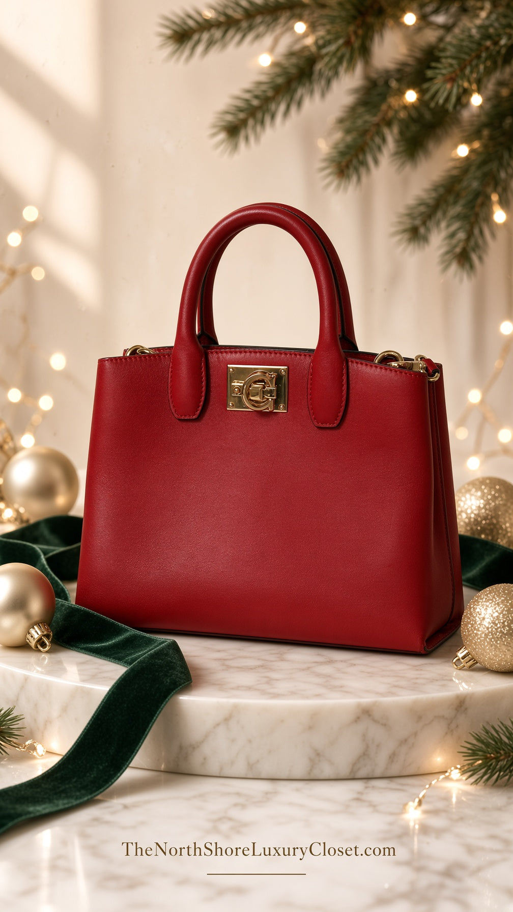 Salvatore Ferragamo Red Studio Mini Bag